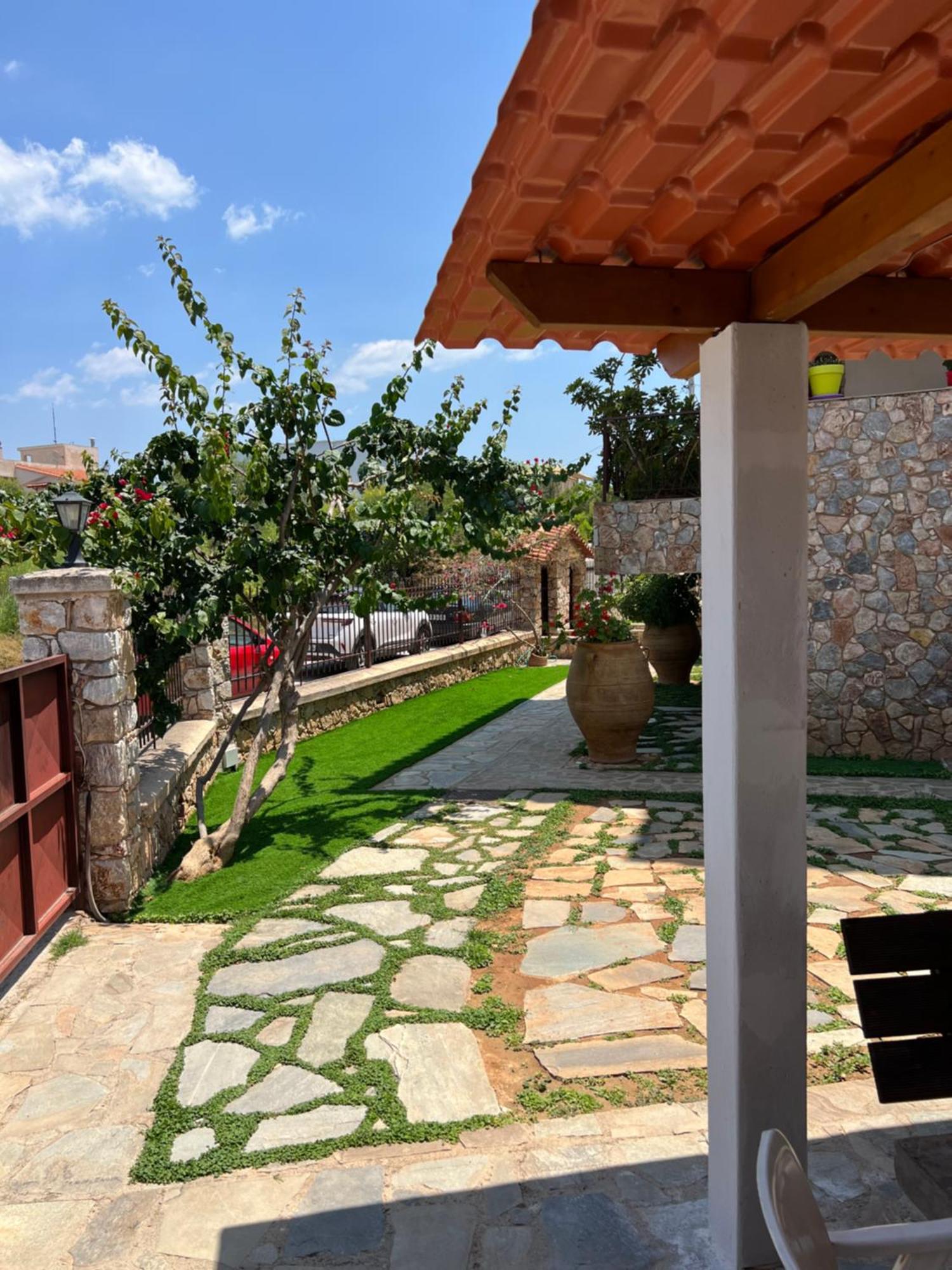 Selinia Apartment In Salamina With Garden & Sea View מראה חיצוני תמונה