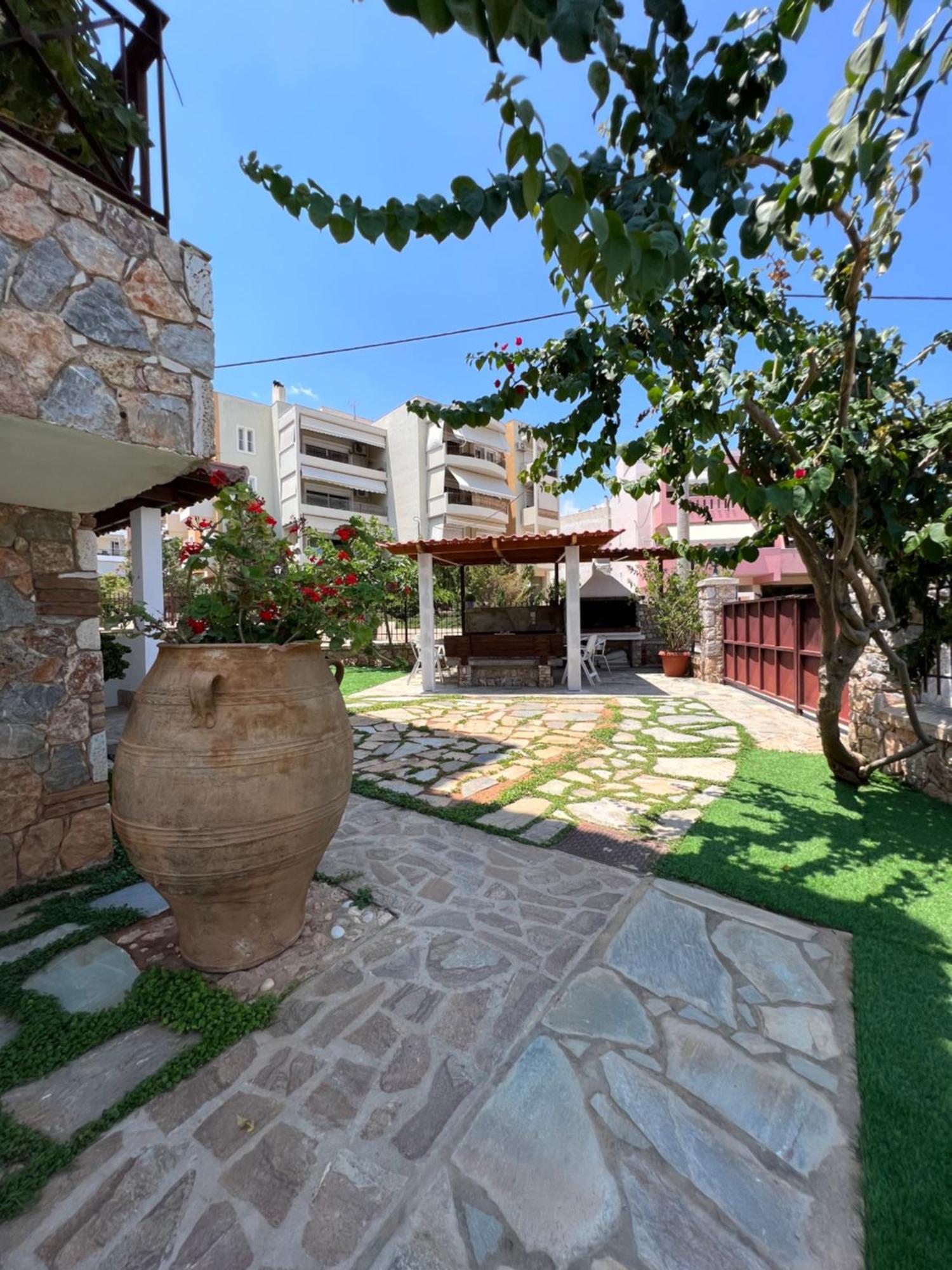 Selinia Apartment In Salamina With Garden & Sea View מראה חיצוני תמונה